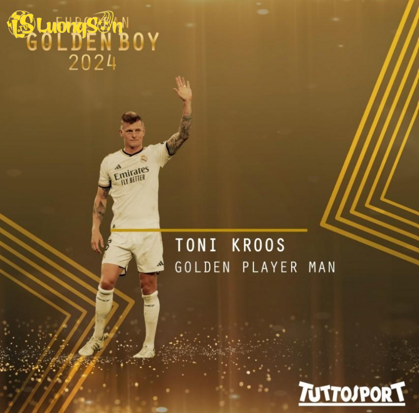 Toni Kroos được vinh danh là Cầu thủ nam xuất sắc nhất 2024.